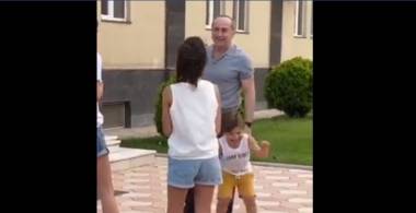 Քոչարյանի հանդիպումը թոռների հետ