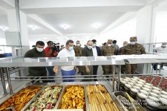 Նորակառույց ճաշարան Արցախի ՊԲ զորամասերից մեկում