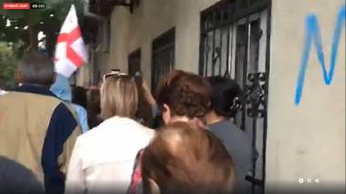 Վիրահայերի աջակցության ցույցը Թբիլիսիում