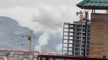 Կասետային ռումբերով կրկին ռմբակոծվում է Ստեփանակերտ քաղաքը