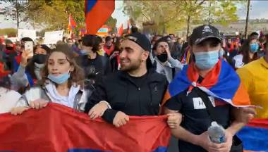 Հայերի բողոքի ակցիան՝ Փարիզում