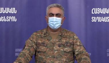 ՀՀ ՊՆ ներկայացուցիչ Արծրուն Հովհաննիսյանի և կամավոր Հարություն Բաղդասարյանի ճեպազրույցը