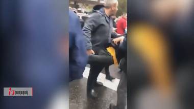 Ցուցարարի ոտքը ջարդեցին Մյասնիկյան պողոտայում խաղաղ ակցիայի ժամանակ