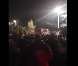 Ստեփանակերտում ռուսական ռազմաբազայի դիմաց իրականացվող հանրահավաքը