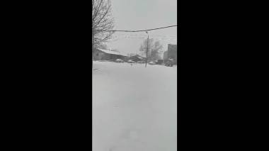 Աշոցքում ձյան առատ տեղումները ուղեկցվում են որոտով և կայծակով