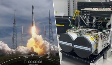 Հայաստանի առաջին արբանյակի՝ Երկիր մոլորակի ուղեծիր արձակելու պահը