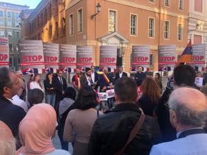 Նիցցայի հայ համայնքը բողոքի ակցիա է իրականացրել՝ ընդդեմ ադրբեջանական ագրեսիայի