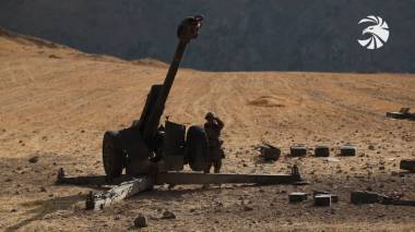 Մարտական վերջին գործողությունների ժամանակ բացառիկ սխրանքներ գործած հերոս հրետանավորները