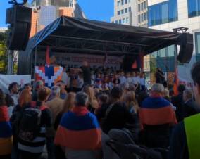 Բողոքի ակցիա Բրյուսելում՝ հանուն Արցախի
