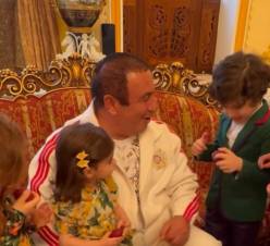 Ինչպես է Գագիկ Ծառուկյանը նշում Սուրբ Զատիկը թոռնիկների հետ