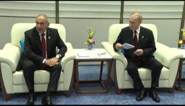 Փաշինյանը Պուտինի հետ հանդիպման տեսանյութ է հրապարակել առանց ձայնի
